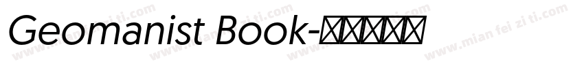 Geomanist Book字体转换